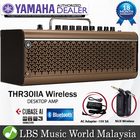 Yamaha THR30IIA 30 Watt Modelling Combo Speaker Amp Wireless Acoustic Guitar Amplifier (THR30II A)