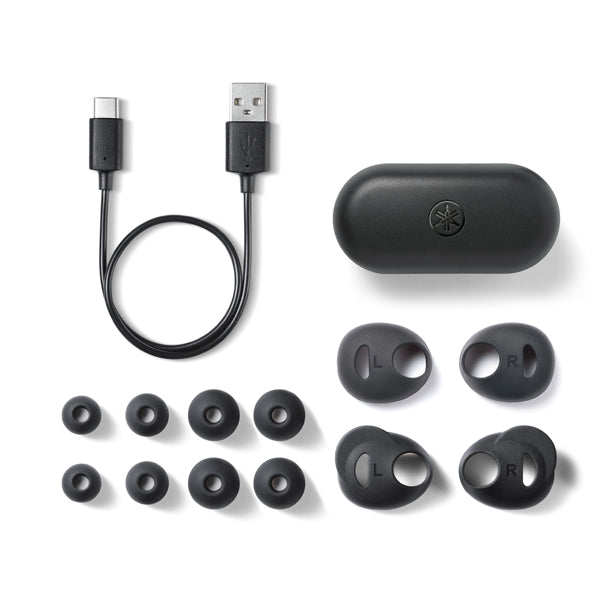 Yamaha TW-E3A True Wireless Earbuds Earphones with Charging Case and IPX5 Waterproof (TWE3A)