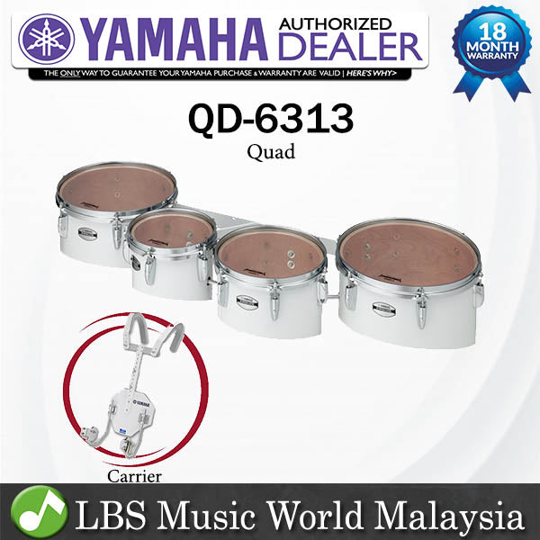 Yamaha QD-6313 Quad Multi Tom birch ply shell with Carrier (QD6313 QD 6313)