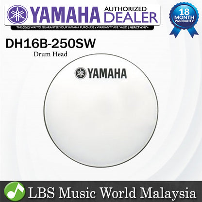 Yamaha DH16B-250SW 16 Inch Marching Bass Drum Head Smooth White (DH16B250SW  DH16B 250SW)