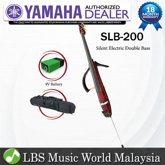 Yamaha SLB-200 Silent Series Electric Double Bass With Case (SLB 200 SLB200)