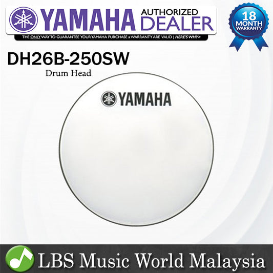 Yamaha DH26B 250SW 26 Inch Marching Bass Drum Head Smooth White (DH26B250SW  DH26B 250SW)