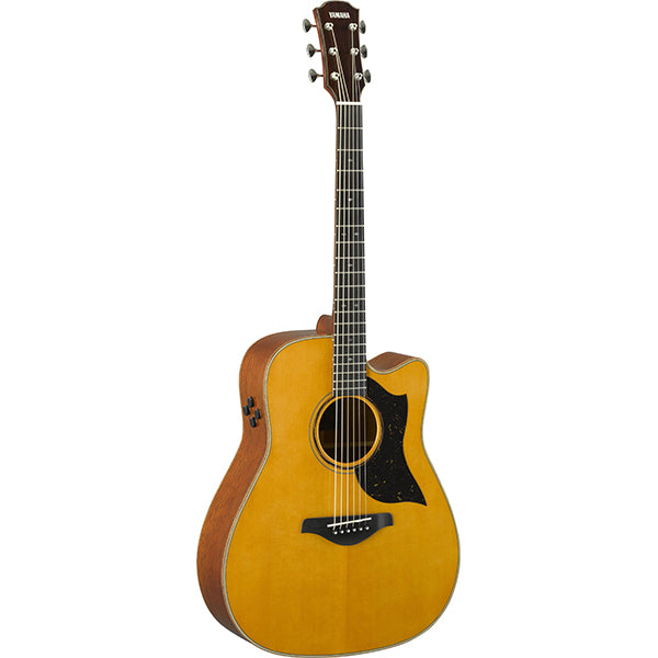 Yamaha A5M ARE Dreadnought Cutaway Acoustic Electric Guitar with Hard Case - Vintage Natural