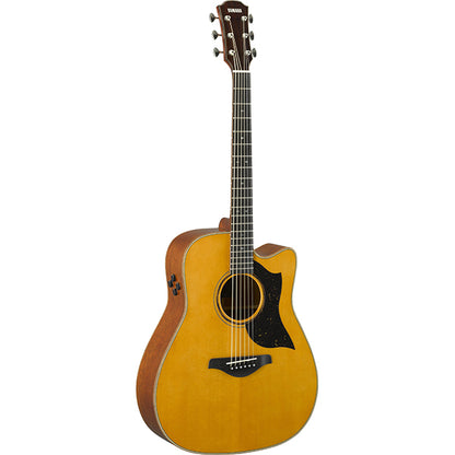 Yamaha A5M ARE Dreadnought Cutaway Acoustic Electric Guitar with Hard Case - Vintage Natural
