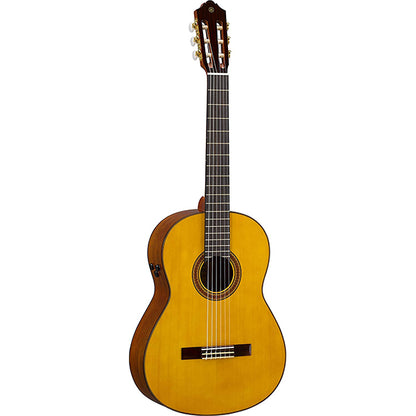 Yamaha CG-TA TransAcoustic Nylon String Acoustic Electric Classical Guitar Engelmann Spruce Top Natural Gloss