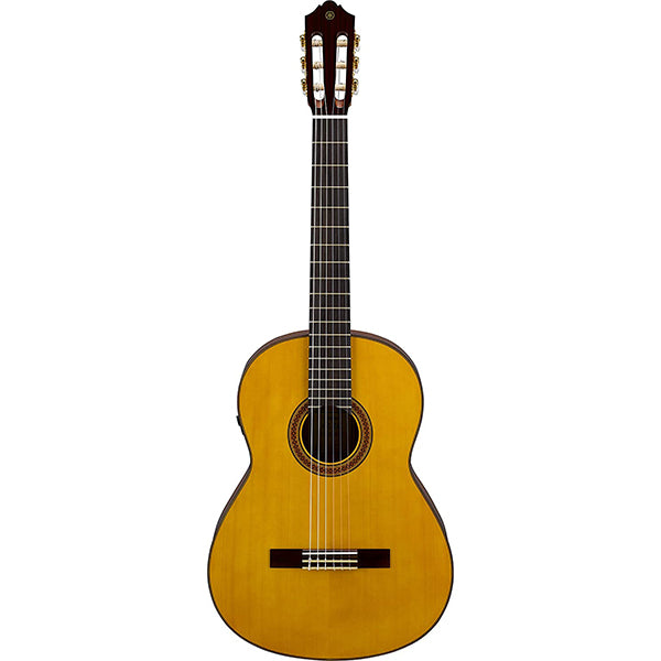 Yamaha CG-TA TransAcoustic Nylon String Acoustic Electric Classical Guitar Engelmann Spruce Top Natural Gloss