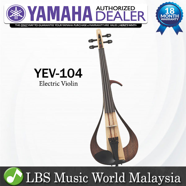Yamaha YEV-104 4 String Electric Violin Natural (YEV104)