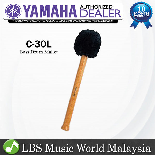 Yamaha C-30L Concert Bass Drum Mallet Large Size (C30L C 30L)
