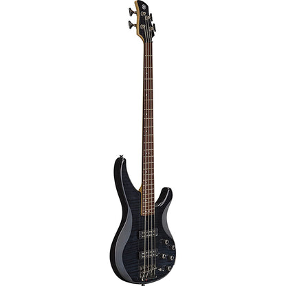 Yamaha TRBX604FM 4 String Active Electric Bass Guitar with Flamed Maple Top Translucent Black (TRBX604 FM)