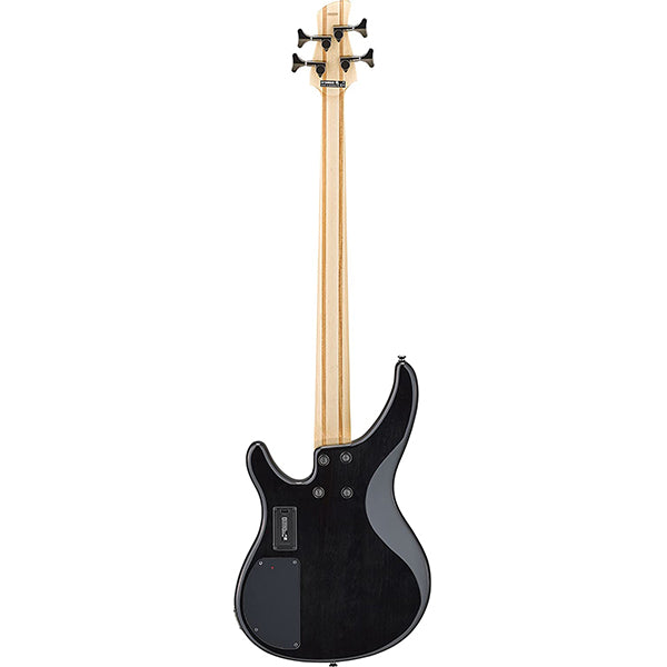 Yamaha TRBX604FM 4 String Active Electric Bass Guitar with Flamed Maple Top Translucent Black (TRBX604 FM)