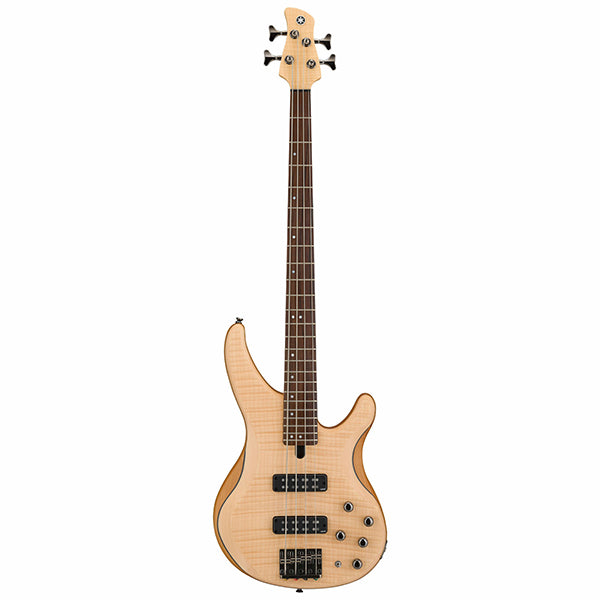 Yamaha TRBX604FM 4 String Active Electric Bass Guitar with Flamed Maple Top Natural Satin (TRBX604 FM)