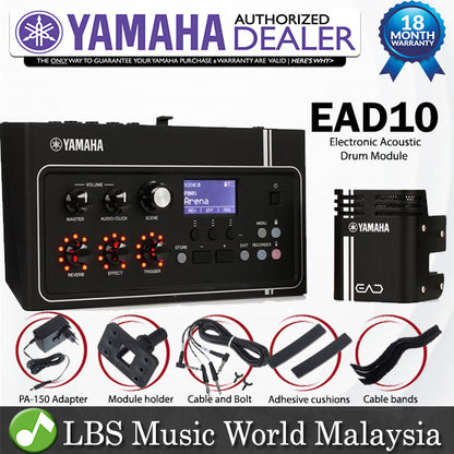 Yamaha EAD10 Drum Module with Mic Pickup For Acoustic Drum Microphone System with Electronic Module (EAD 10)
