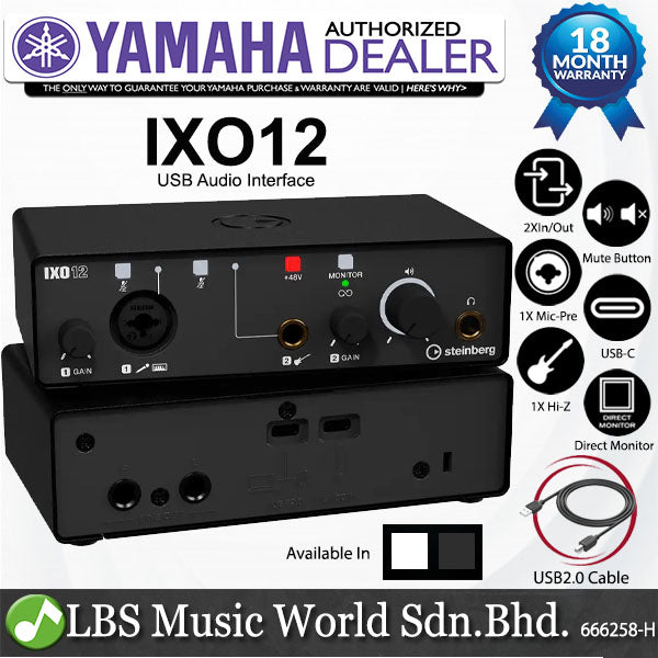 Yamaha Steinberg IXO12 Ultra Portable USB Audio Interface with