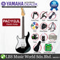 Yamaha PAC112JL Left Handed Alder HSS Electric Guitar - Black (PAC 112JL)