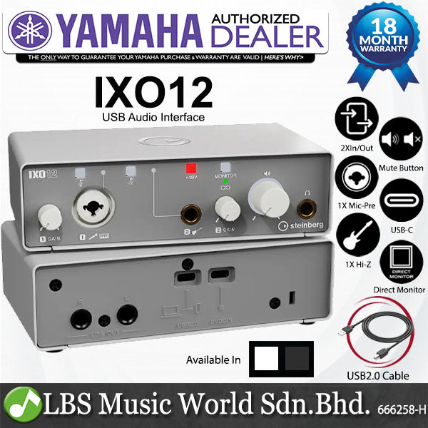 Yamaha Steinberg IXO12 Ultra Portable USB Audio Interface with Cubase AL & LE