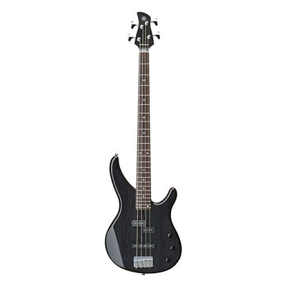 Yamaha TRBX174EW 4 String Flamed Mango Top SS Pickup Electric Bass Guitar Black (TRBX174 EW)