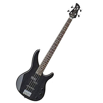 Yamaha TRBX174EW 4 String Flamed Mango Top SS Pickup Electric Bass Guitar Black (TRBX174 EW)