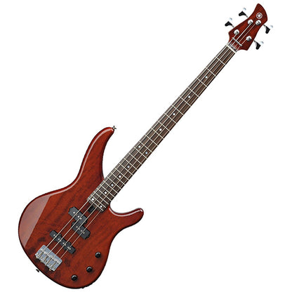 Yamaha TRBX174EW 4 String Flamed Mango Top SS Pickup Electric Bass Guitar Root Beer (TRBX174 EW)