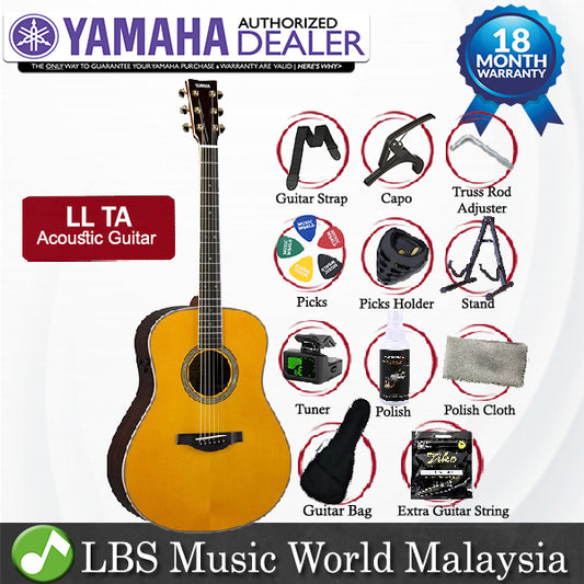 Yamaha LL-TA 41'' Jumbo Solid Spruce Acoustic Electric Guitar With Pickup - Vintage Tinted (LLTA LL TA)