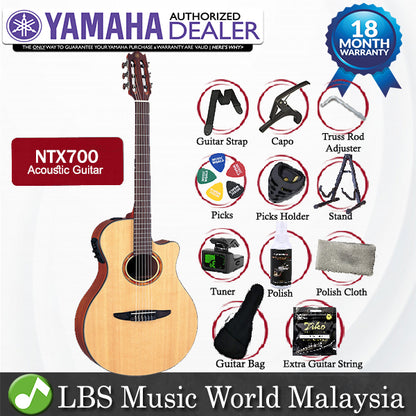 [Discontinued] Yamaha NTX700 40'' APX Solid Spruce Acoustic Electric Guitar With Pickup Natural (NTX 700)