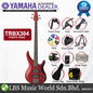 Yamaha TRBX304 4 String HH Pickup Mahogany Electric Bass Guitar - Candy Apple Red (TRBX 304)