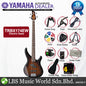 Yamaha TRBX174EW 4 String Flamed Mango Top SS Pickup Electric Bass Guitar Tobacco Brown Sunburst (TRBX174 EW)