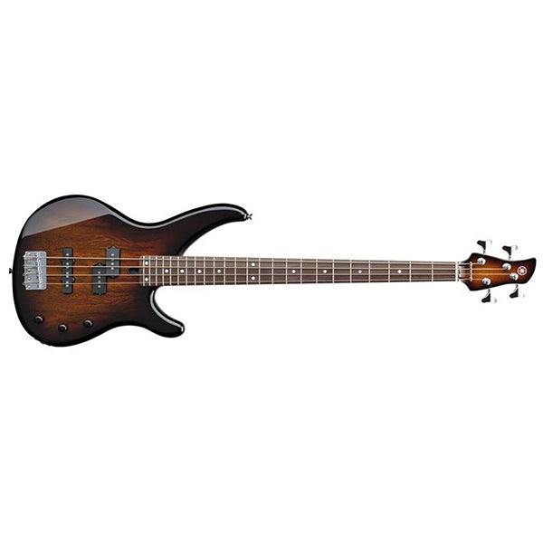 Yamaha TRBX174EW 4 String Flamed Mango Top SS Pickup Electric Bass Guitar Tobacco Brown Sunburst (TRBX174 EW)