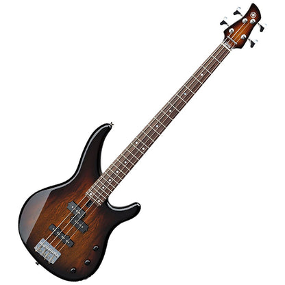 Yamaha TRBX174EW 4 String Flamed Mango Top SS Pickup Electric Bass Guitar Tobacco Brown Sunburst (TRBX174 EW)