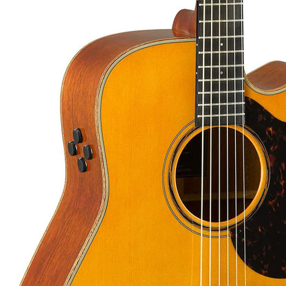 Yamaha A3M ARE 41 Inch Dreadnought Cutaway Solid Sitka Spruce Top Acoustic Electric Guitar - Vintage Natural