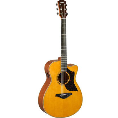Yamaha AC3M ARE 41 Inch Concert Cutaway Solid Sitka Spruce Top Acoustic Electric Guitar With Pickup - Vintage Natural