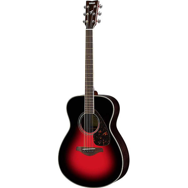 Yamaha FS830 40" Concert Solid Spruce Top Acoustic Guitar- Red Burst (FS 830)