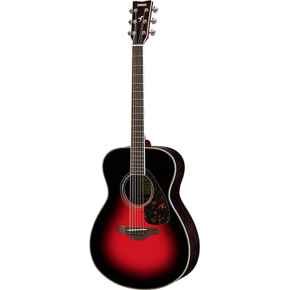 Yamaha FS830 40" Concert Solid Spruce Top Acoustic Guitar- Red Burst (FS 830)