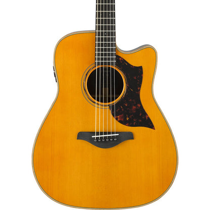 Yamaha A3R ARE 41 Inch Dreadnought Cutaway Solid Sitka Spruce Top Acoustic Electric Guitar - Vintage Natural