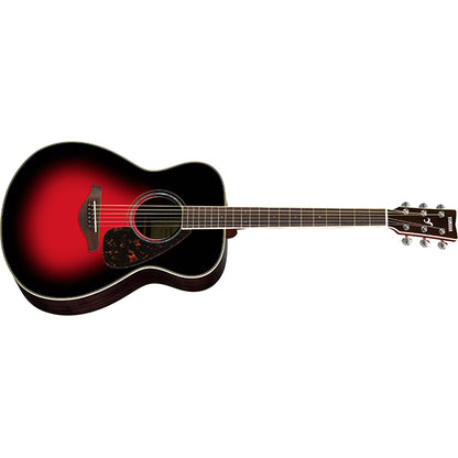 Yamaha FS830 40" Concert Solid Spruce Top Acoustic Guitar- Red Burst (FS 830)