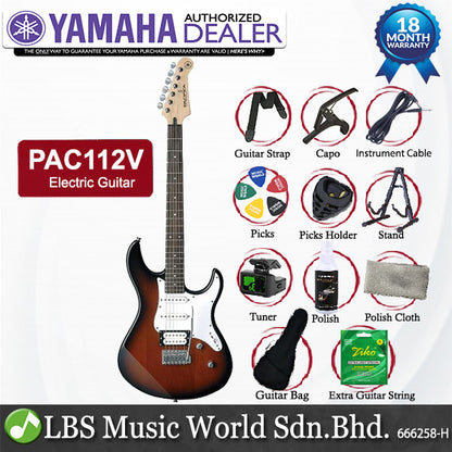 Yamaha PAC112V Alder SSH Pickup Electric Guitar Old Violin Sunburst (PAC 112V)