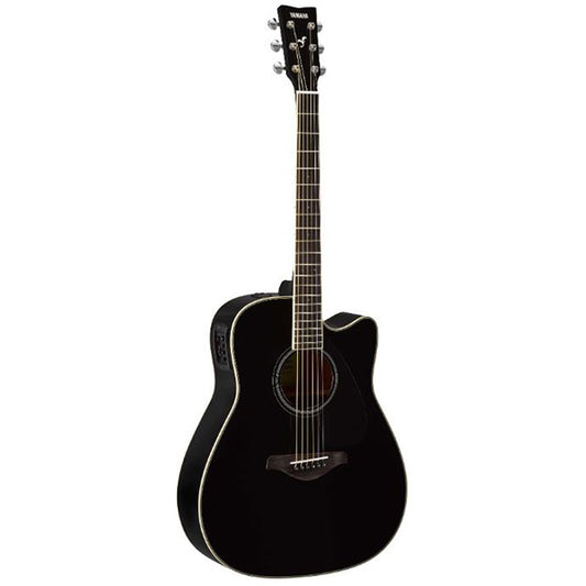 Yamaha FGX820C 41'' Dreadnought Solid Spruce Acoustic Electric Guitar- Black (FGX 820C)