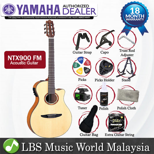 Yamaha NTX900FM 40'' APX Solid Spruce Flamed Maple Acoustic Electric Guitar (NTX 900FM)