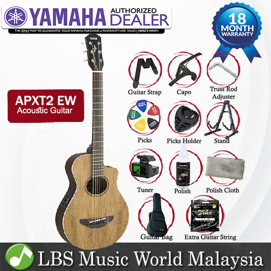 Yamaha APXT2EW 34" 3/4 Travel Mango Wood Top Acoustic Electric Guitar Natural (APXT2 EW)