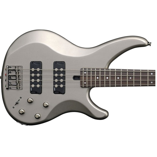 Yamaha TRBX304 4 String HH Pickup Mahogany Electric Bass Guitar - Pewter (TRBX 304)
