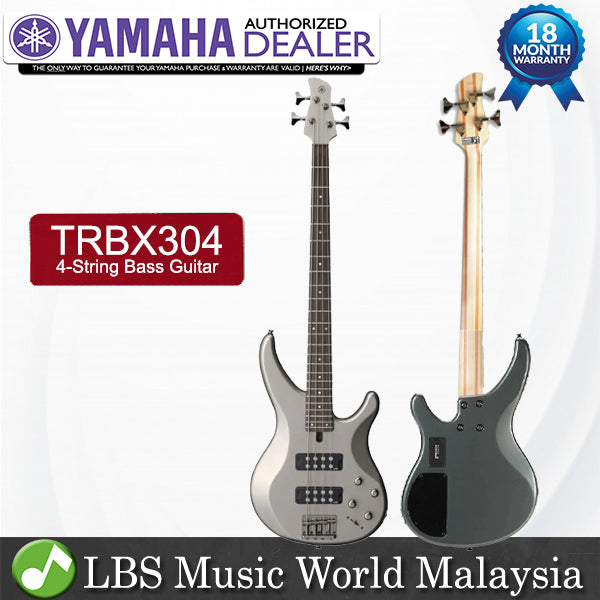 Yamaha TRBX304 4 String HH Pickup Mahogany Electric Bass Guitar - Mist Green (TRBX 304)