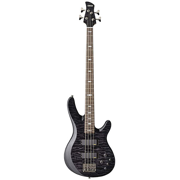 Yamaha TRB1004J 4 String Alder Hum Canceling Type Alnico V Pickup Electric Bass Guitar Translucent Black (TRB 1004J)