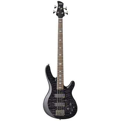 Yamaha TRB1004J 4 String Alder Hum Canceling Type Alnico V Pickup Electric Bass Guitar Translucent Black (TRB 1004J)