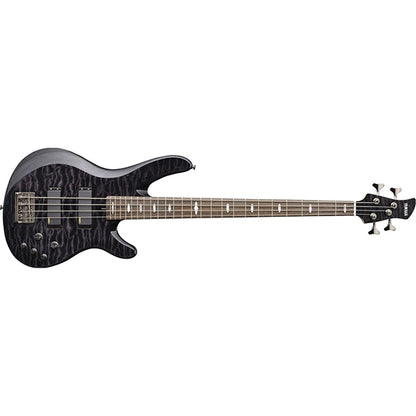 Yamaha TRB1004J 4 String Alder Hum Canceling Type Alnico V Pickup Electric Bass Guitar Translucent Black (TRB 1004J)