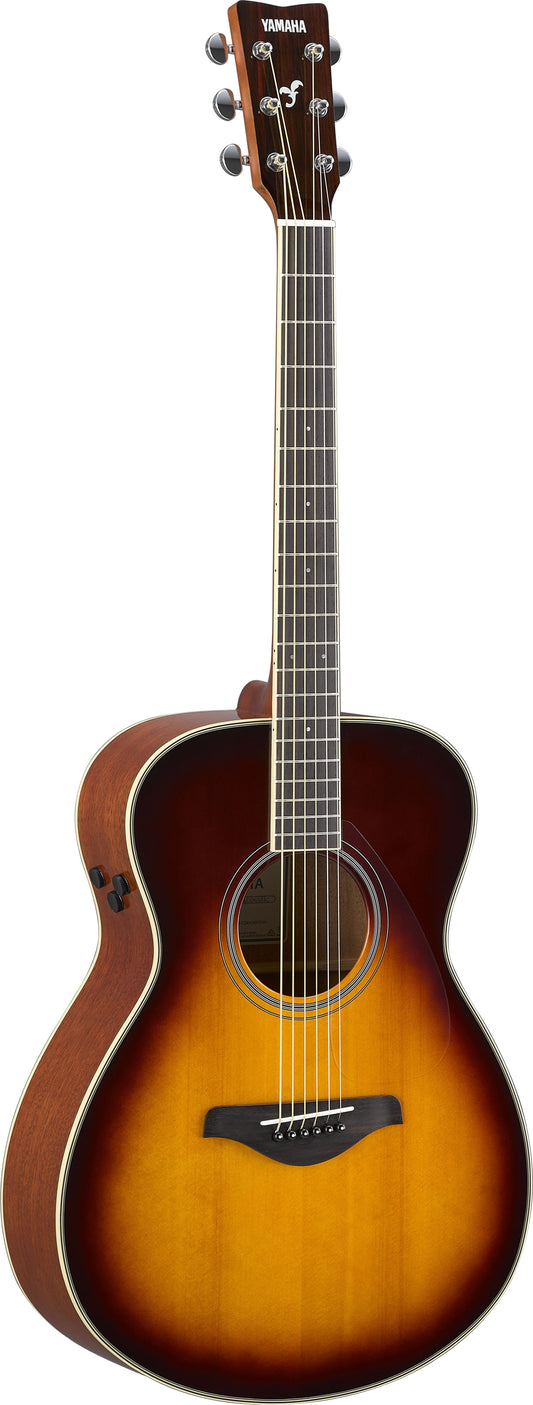 Yamaha FS-TA 40'' Concert Solid Spruce Acoustic Electric Guitar With Pickup Sunburst (FSTA FS TA)