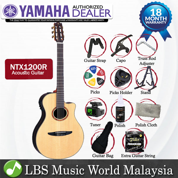 Yamaha NTX1200R 40'' APX Solid Stika Spruce  Acoustic Electric Guitar with Case (NTX 1200R)
