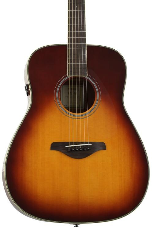 Yamaha FS-TA 40'' Concert Solid Spruce Acoustic Electric Guitar With Pickup Sunburst (FSTA FS TA)
