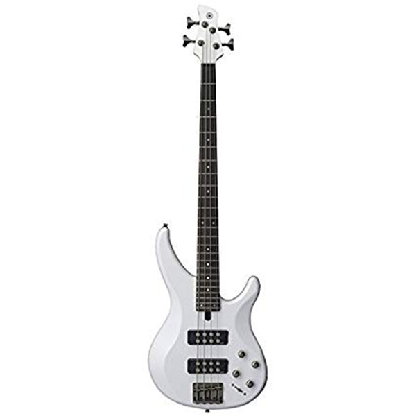 Yamaha TRBX304 4 String HH Pickup Mahogany Electric Bass Guitar - White (TRBX 304)