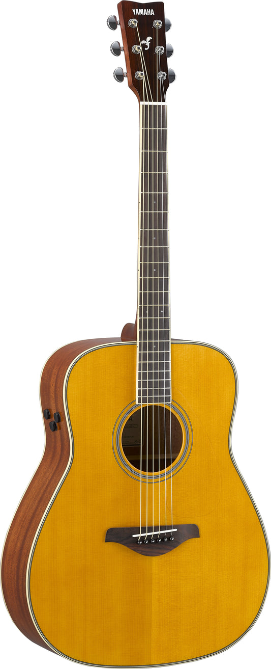 Yamaha FG-TA 41'' Concert Solid Spruce Acoustic Electric Guitar With Pickup - Vintage Tinted (FGTA FG TA)