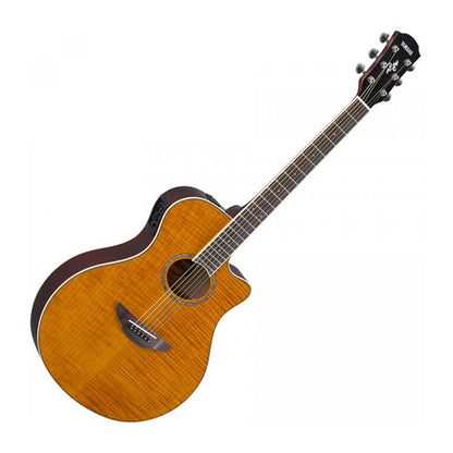 Yamaha APX600FM 40" Flame Maple Top Acoustic Electric Guitar Amber (APX600 FM)