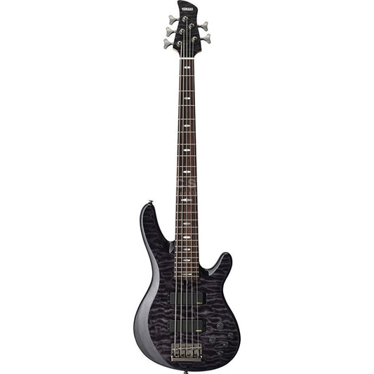 [Discontinued] Yamaha TRB1005J 5 String Alder HH Pickup Electric Bass Guitar Translucent Black (TRB 1005J)
